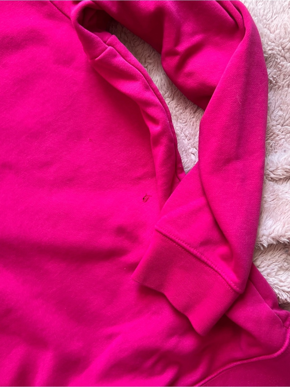 Nike Hot Pink Crewneck Sweatshirt Embroidered Logo | Size Large | GUC - Picture 3 of 11